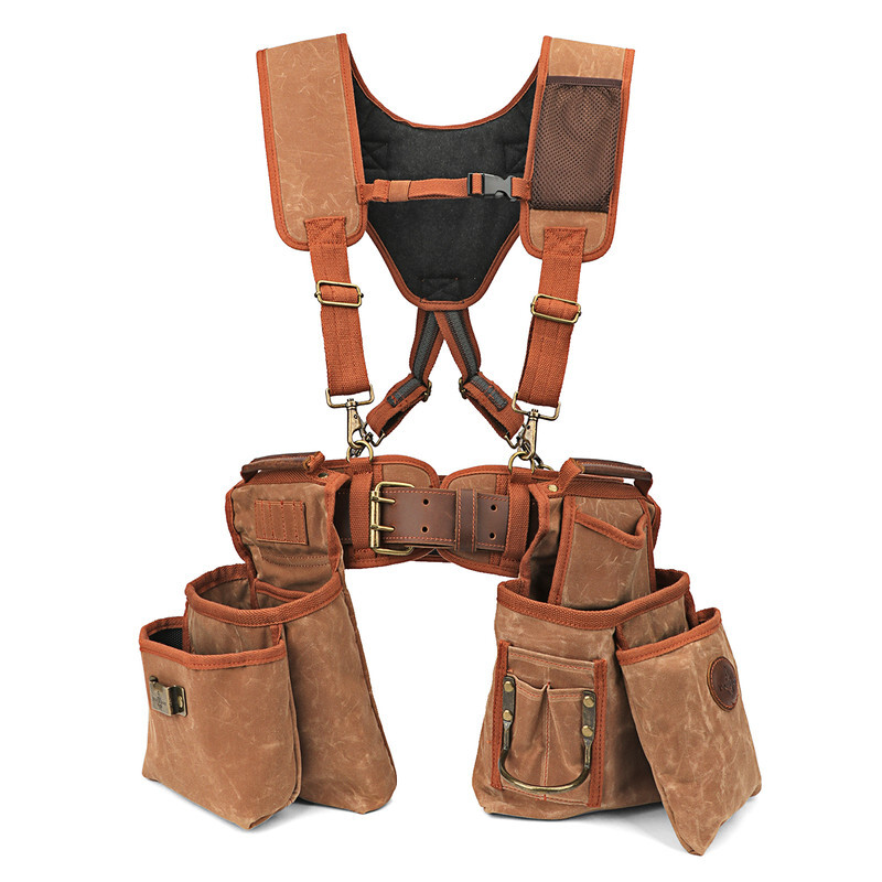 Electrician Suspenders Carpenter Framer Tool Carry Rig Belt Wasit Pack-TOURBON