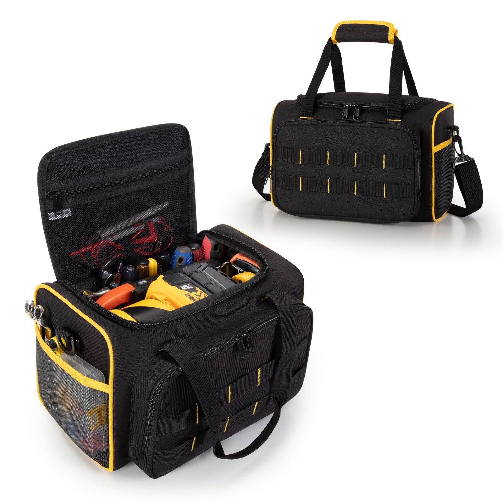 Marscamd 12-inch Tool Bag with 12 inches x 7 x 7 inches, Black