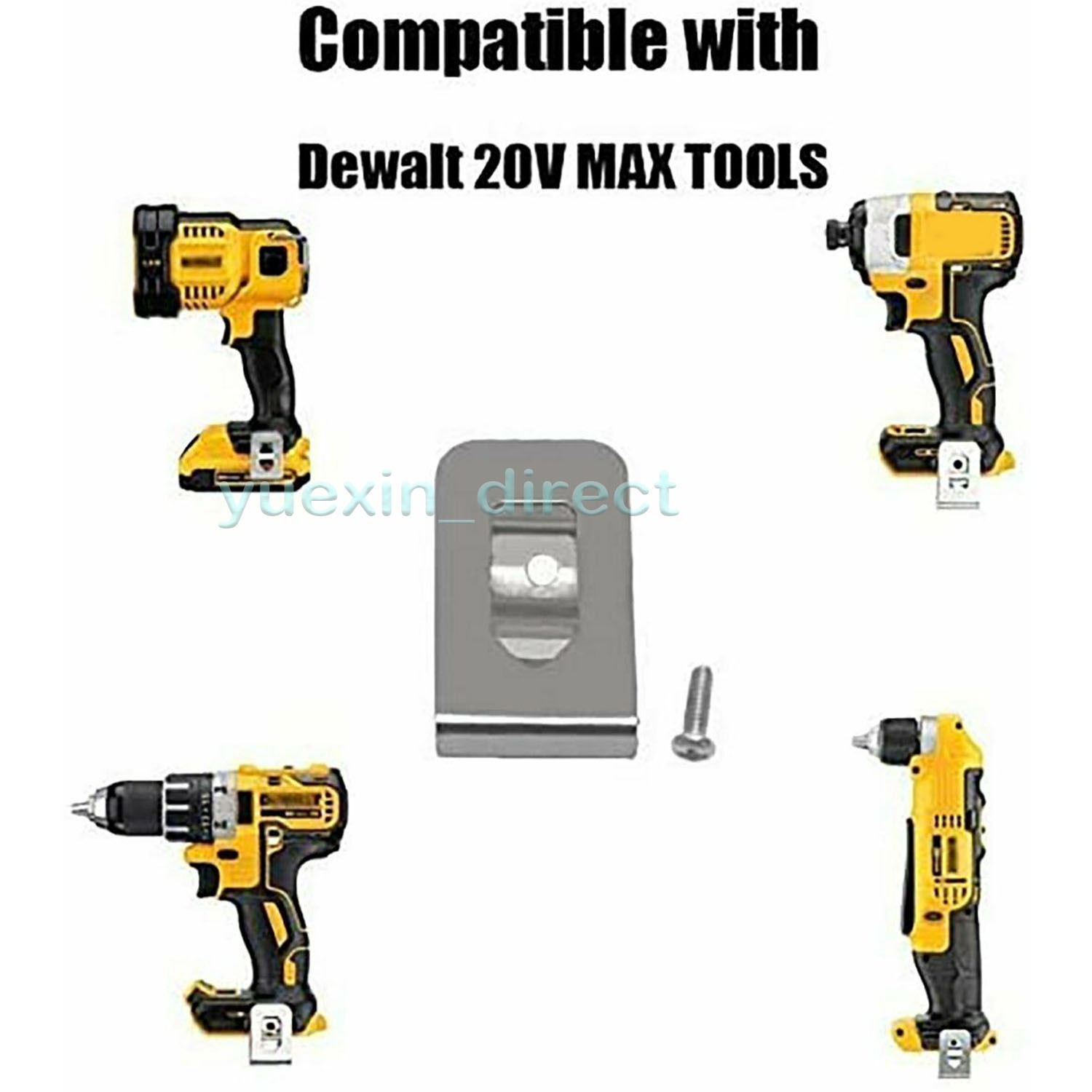 x10Pcs Upgraded Replacement Drill Belt Clip Hook Holder for Dewalt 20V Max Tools