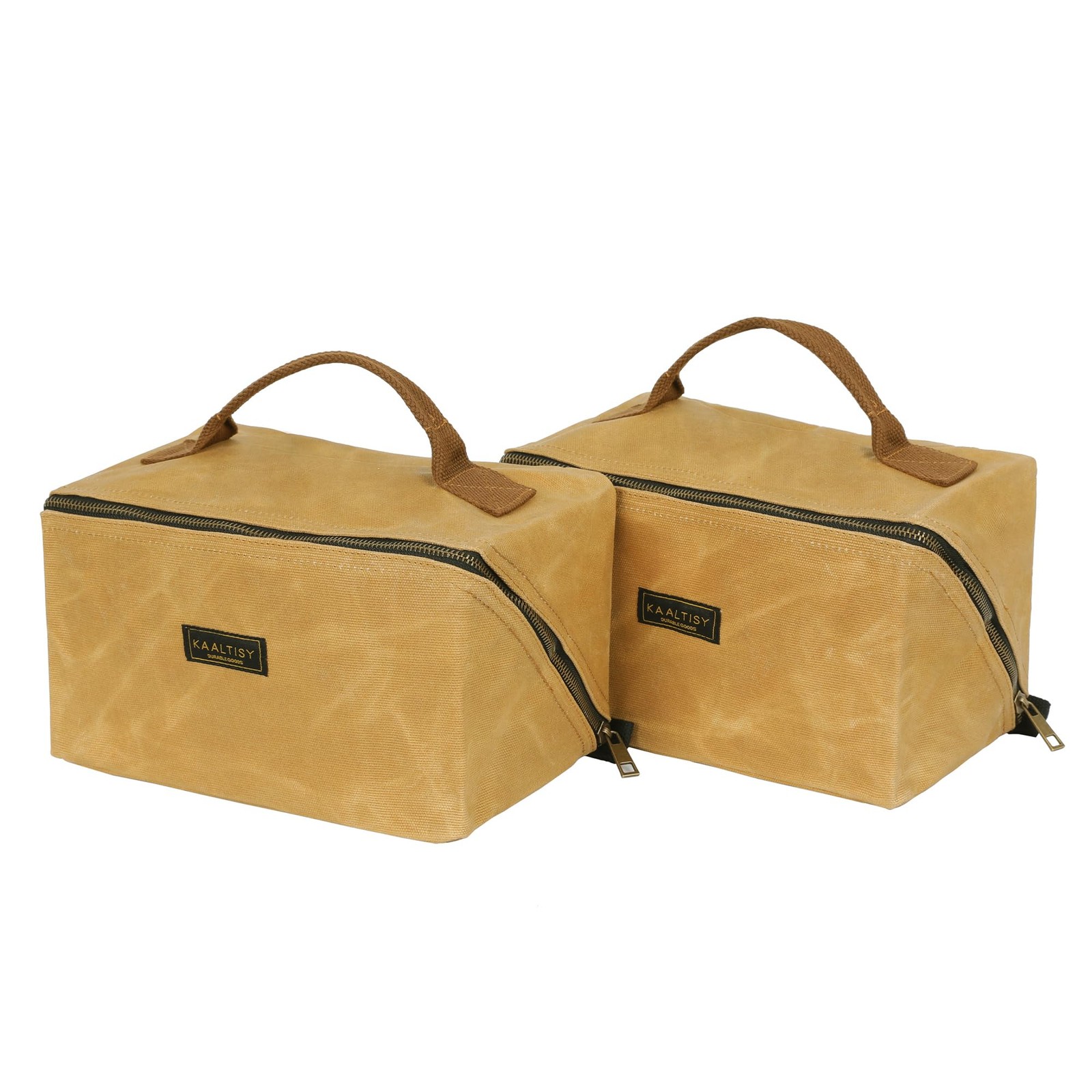Canvas Tool Bag Zippered Pouch 16 OZ Waxed 9.5″L X 10.5″W X 5.5″H – Storage