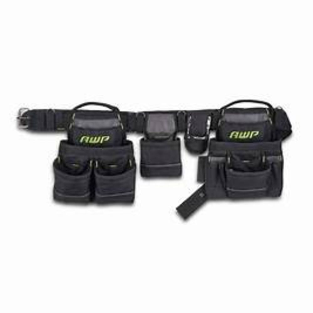 Awp Carpenter Tool Rig Carry Handles Premium Air Mesh Padded Belt color Black