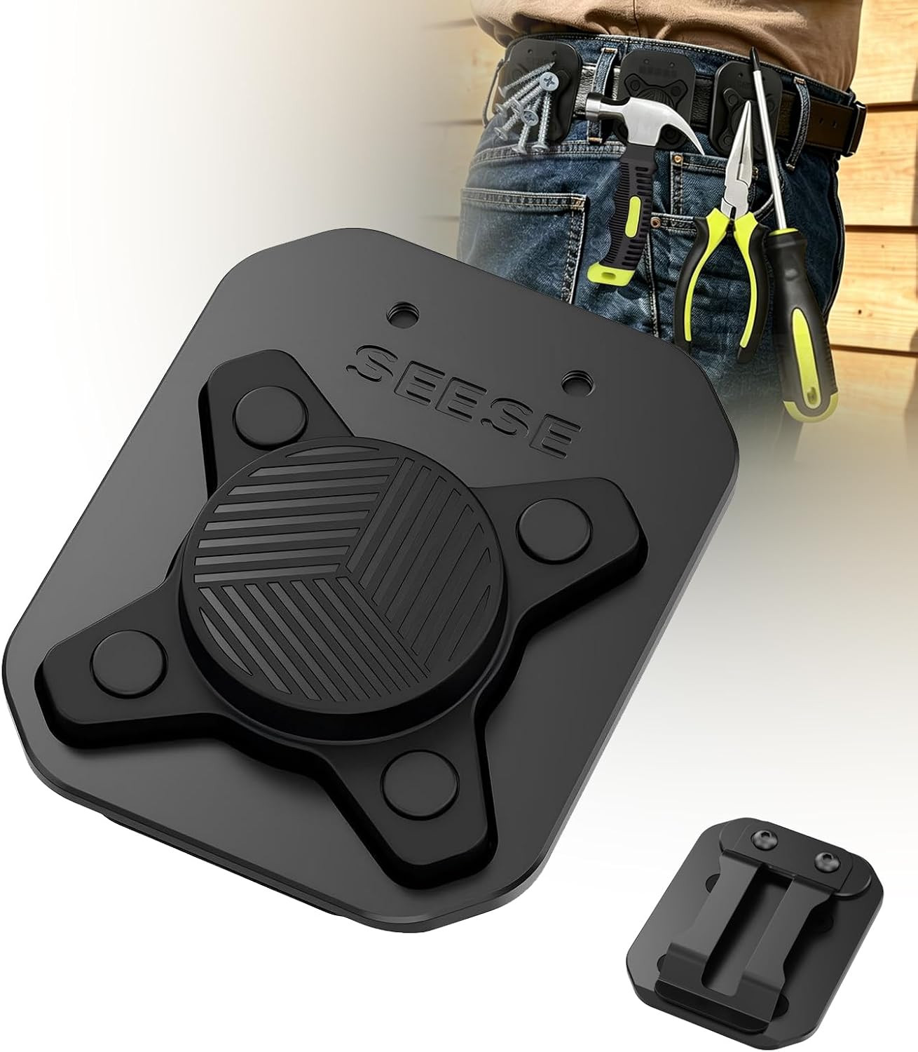 Strong Magnetic Tool Holder: Magnetic Belt Clip for Power Tools & Hand Tools, An