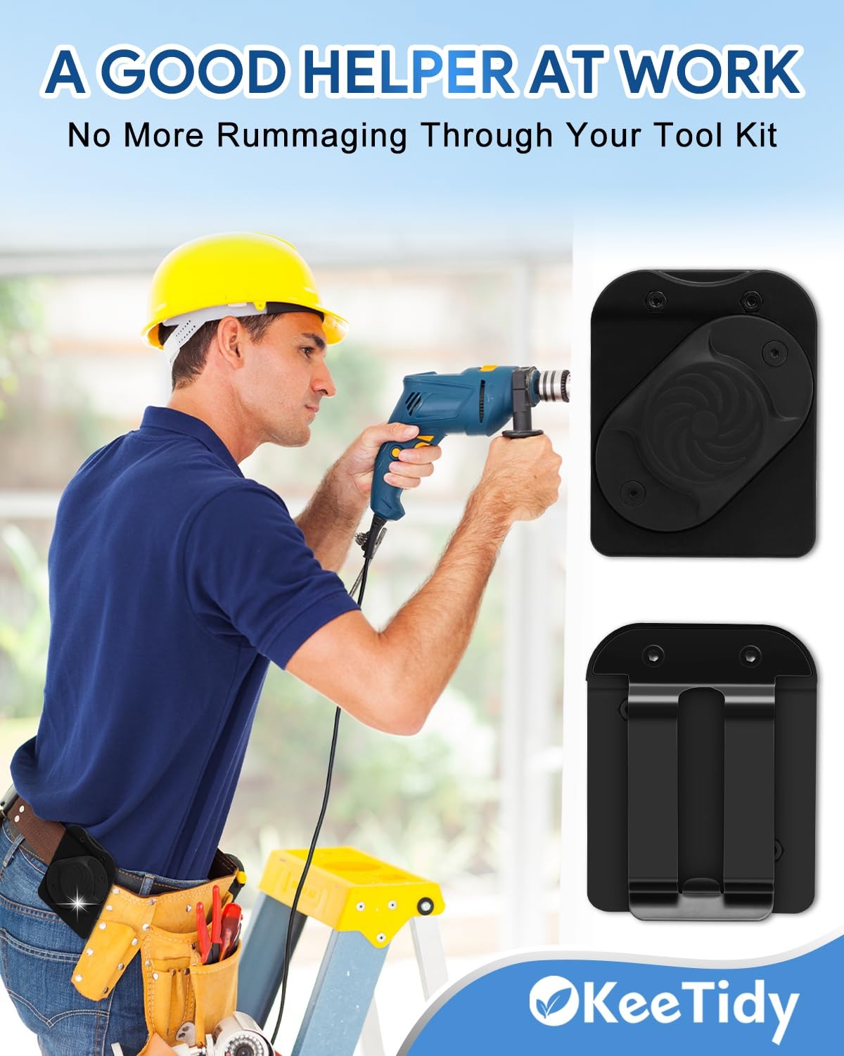 Magnetic Tool Holder Belt, Heavy Duty Magnetic Tool Organizer with Belt Clip,…