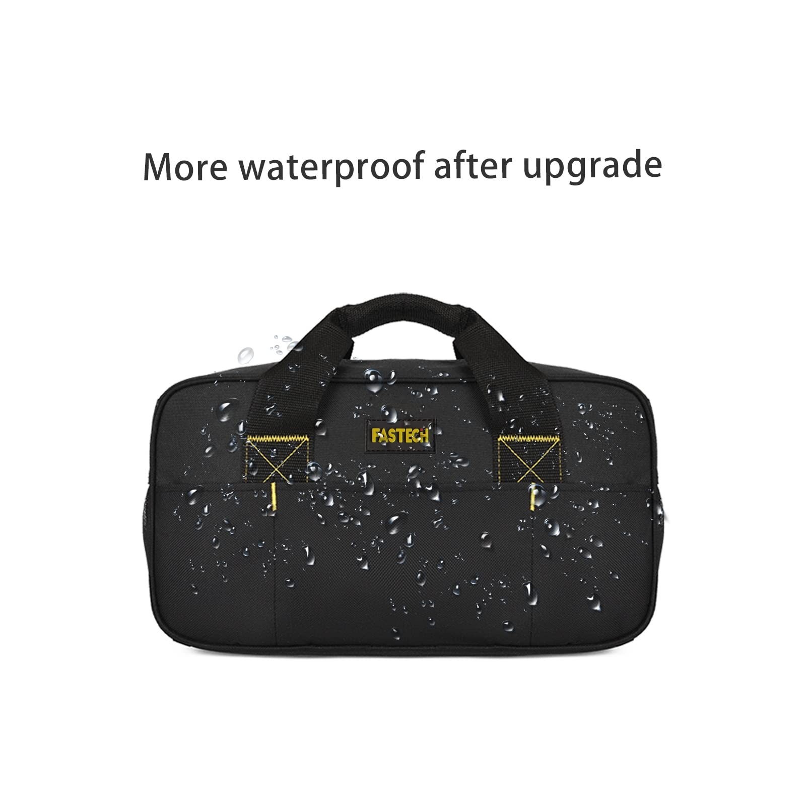 Heavy Duty Tool Bag 14-Inch, Wide Mouth Tool Tote Bag, Waterproof Tool Organi…