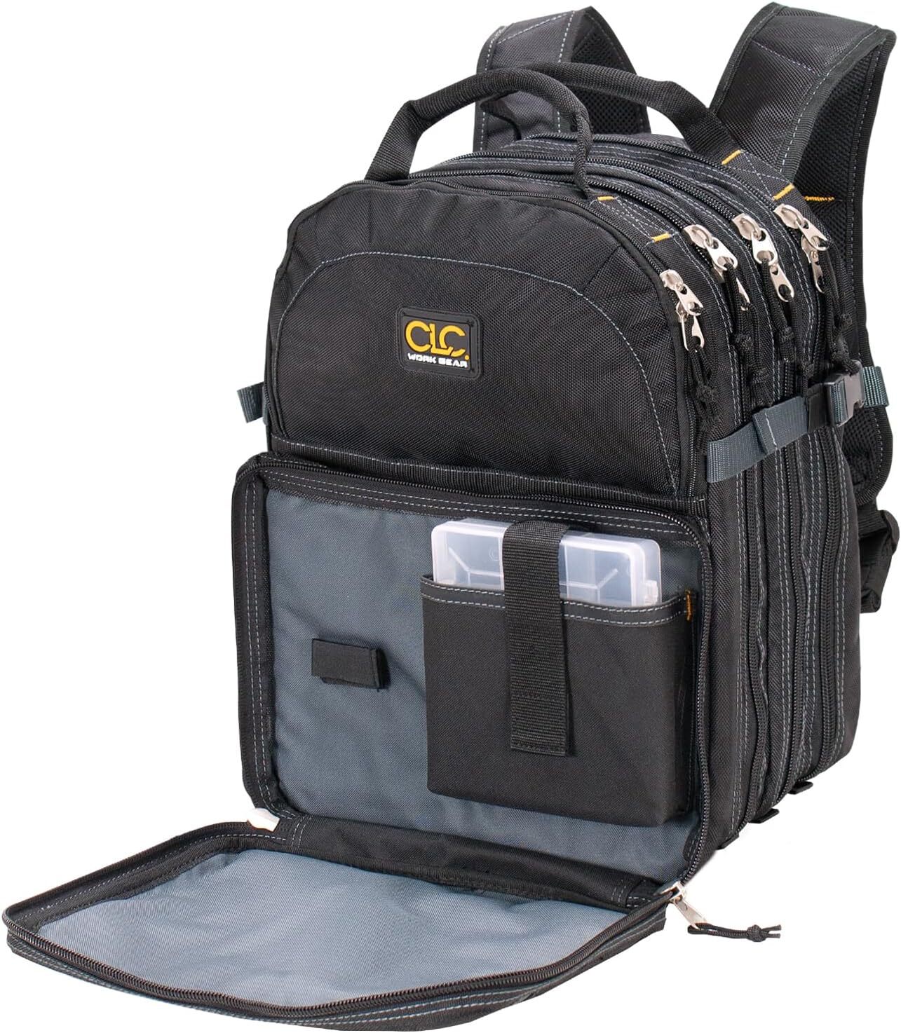 Custom Leathercraft1132 75-Pocket Tool Backpack, NEW