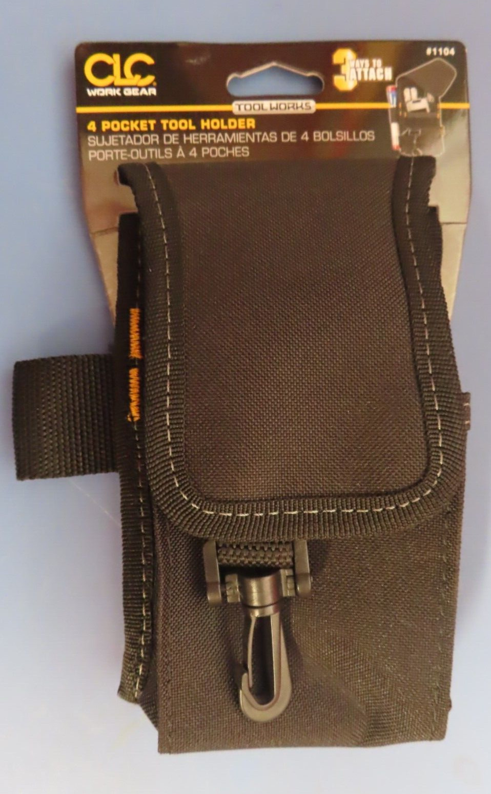 4 Pocket Multi-Purpose Accesory Accessories Tool Holder Pouch with clip # 1104