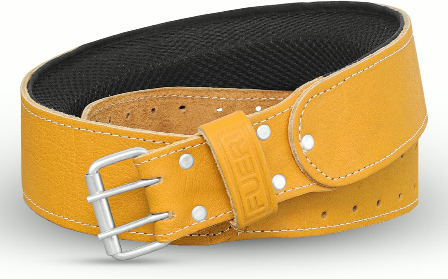 FUERI Leather Tool Work belt for men 2.5″ Foam Padded Thick Tool Pouch Belts