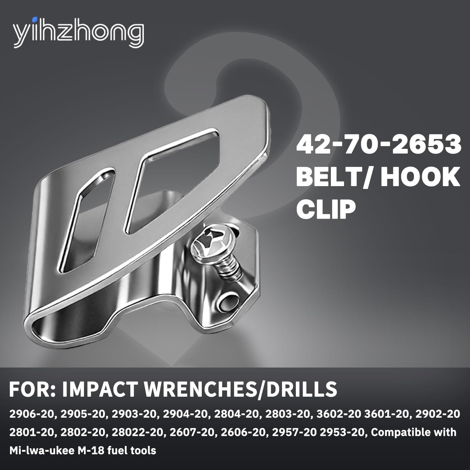 4 Packs M18 Fuel Belt Clip/Hook For Work Tool 2604-20, 2797-22,2604-22CT,2604-22