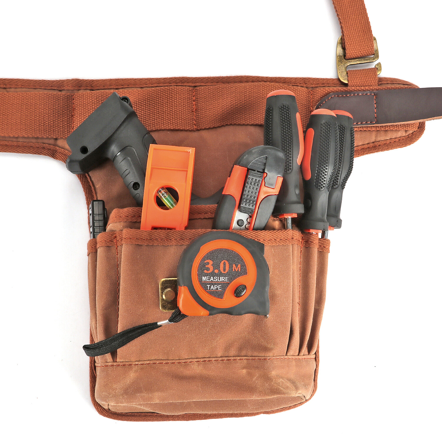 Tourbon Work Tool Belt Suspenders Pouch Heavy Duty Electrician Carpenter Strap
