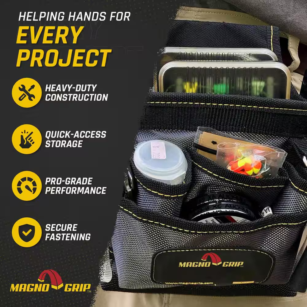 9-Pocket Magnetic Maintenance Tool Pouch