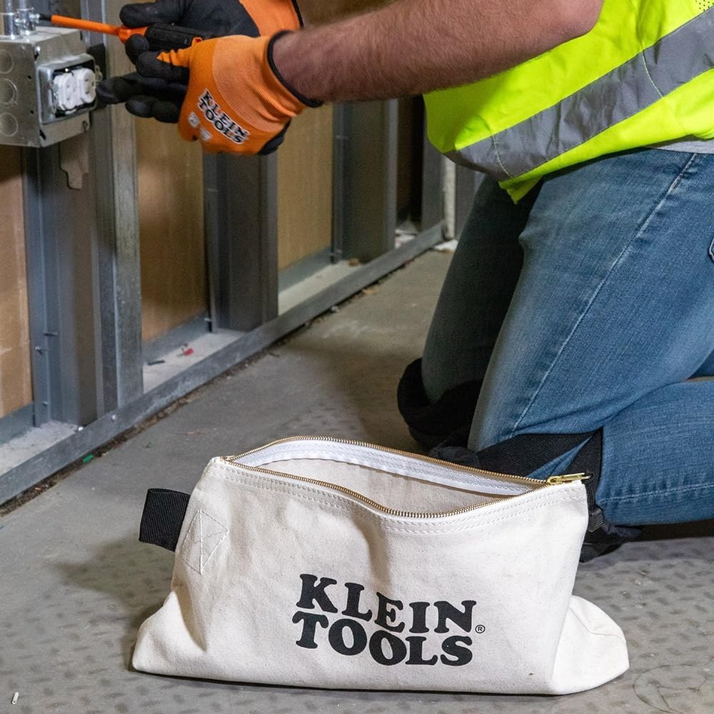 16-Inch Zipper Bag, Extra Long, No. 10 Canvas, Heavy Duty Tool Bag, 3-Inch St…