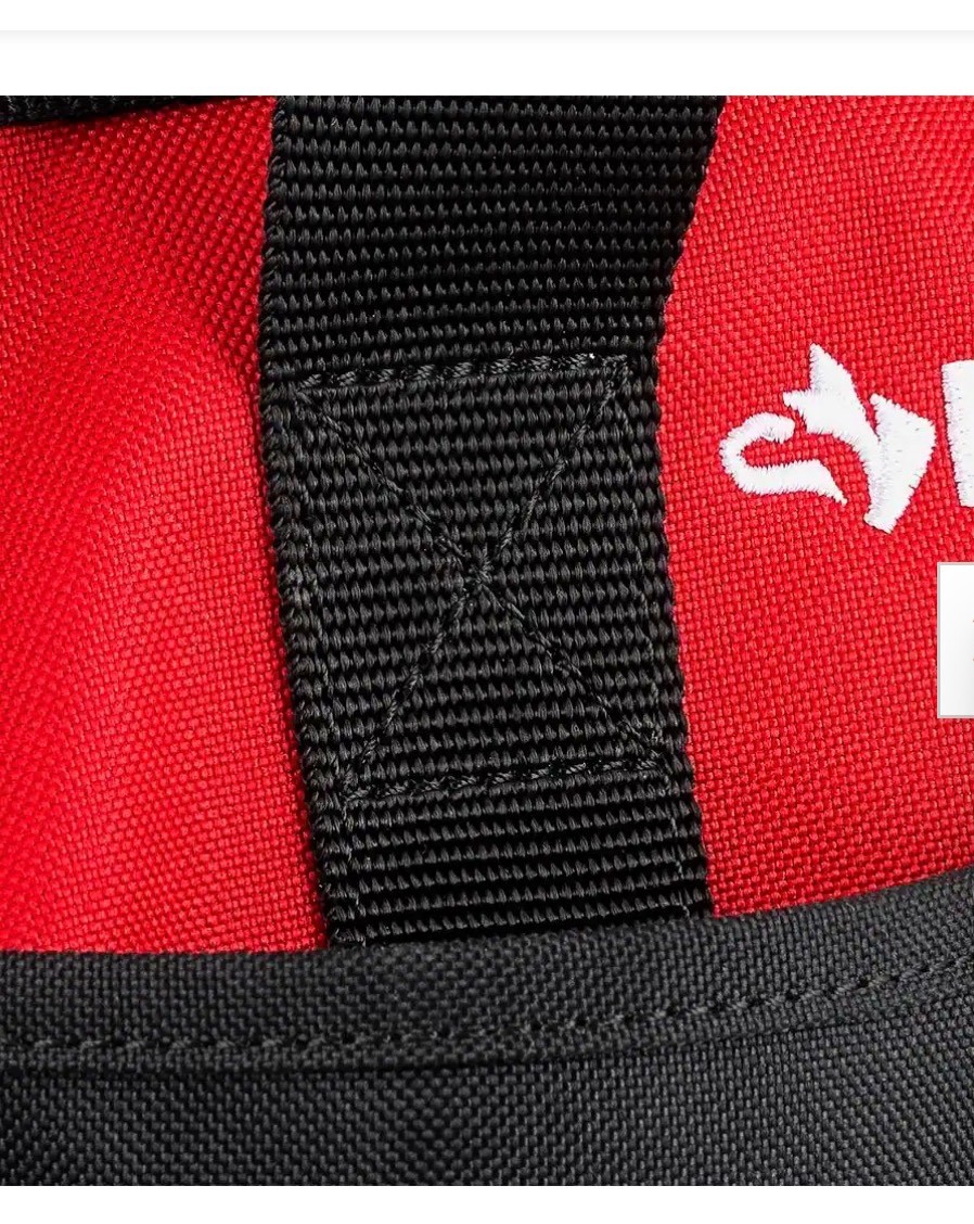 Husky 12-Inch Tool Bag (12 x 9 x 8 inch) Red/Black