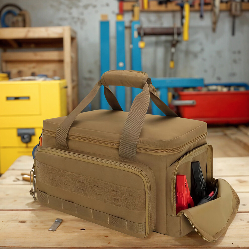14 Inch Heavy Duty Tool Bag with 5 Pockets Tool Tote Bag for Multi-Purpose Work