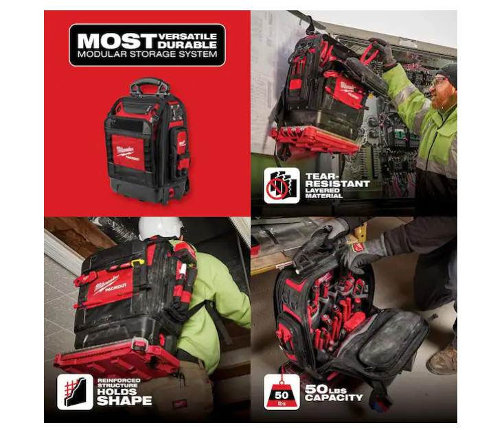Milwaukee PACKOUT Structured Backpack – 48-22-8303