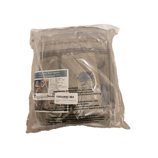 Ironwood Tool Co. Canvas Garden Tool Apron Brown Adjustable Shoulder Pads NEW