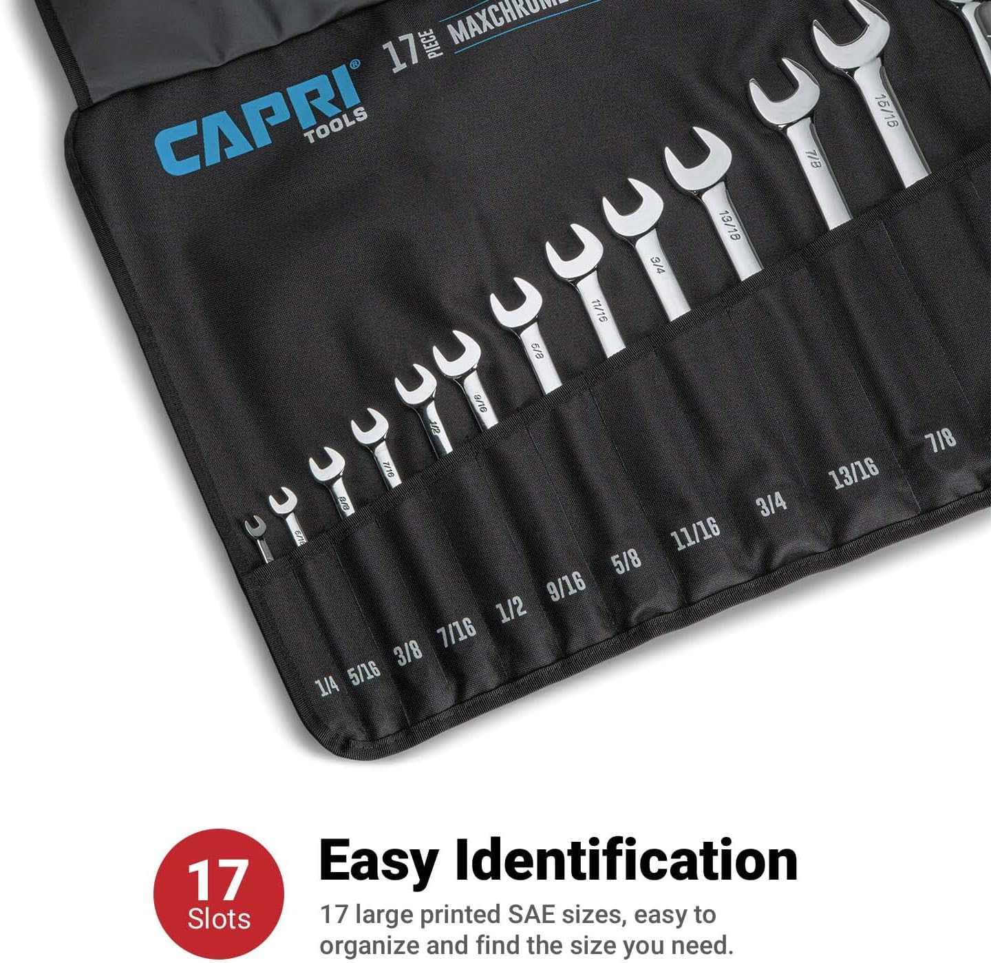Wrench Roll up Pouch Standard Pockets