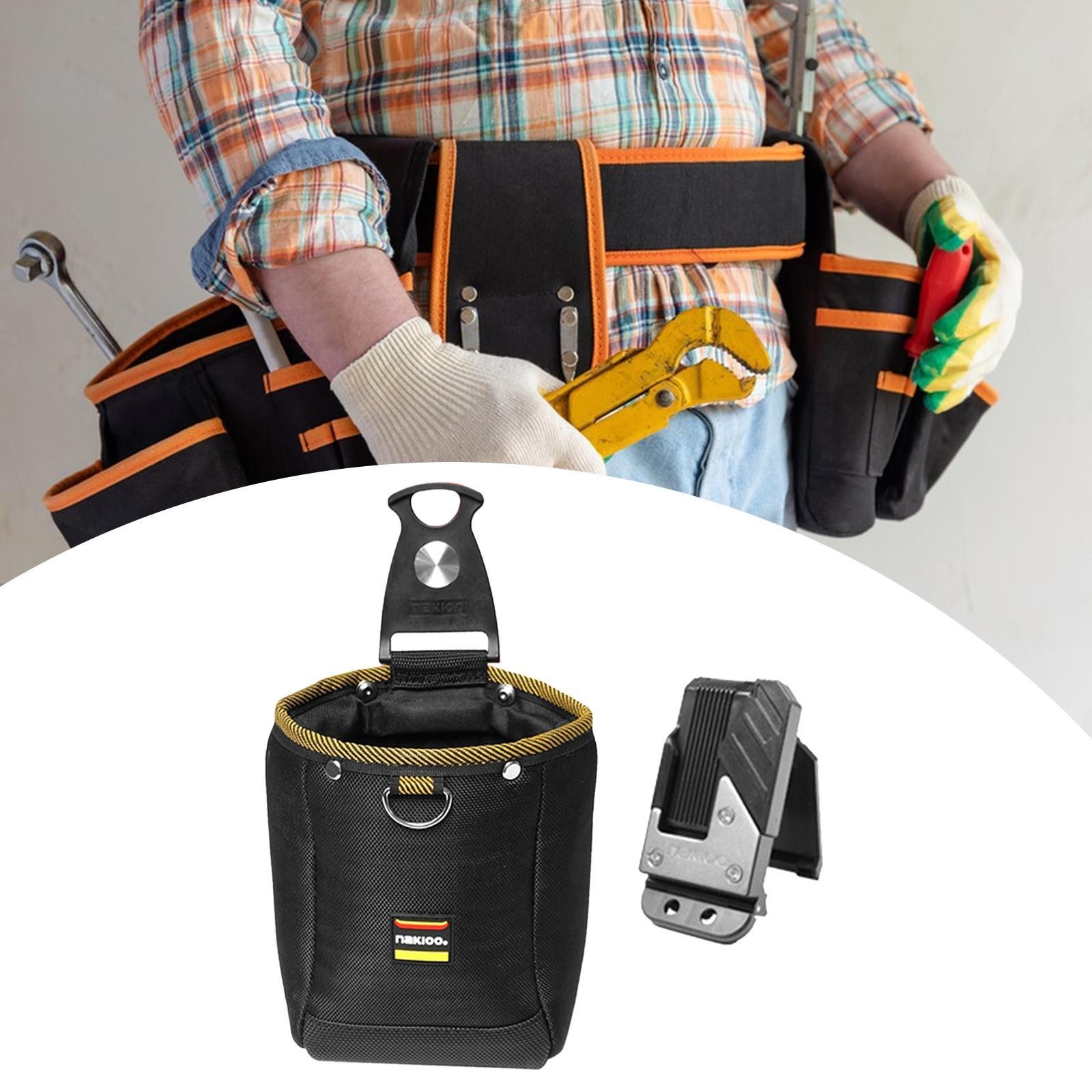 Tool Pouch with Belt Clip Tool Belt Bag Multipurpose Water Resistant Oxford