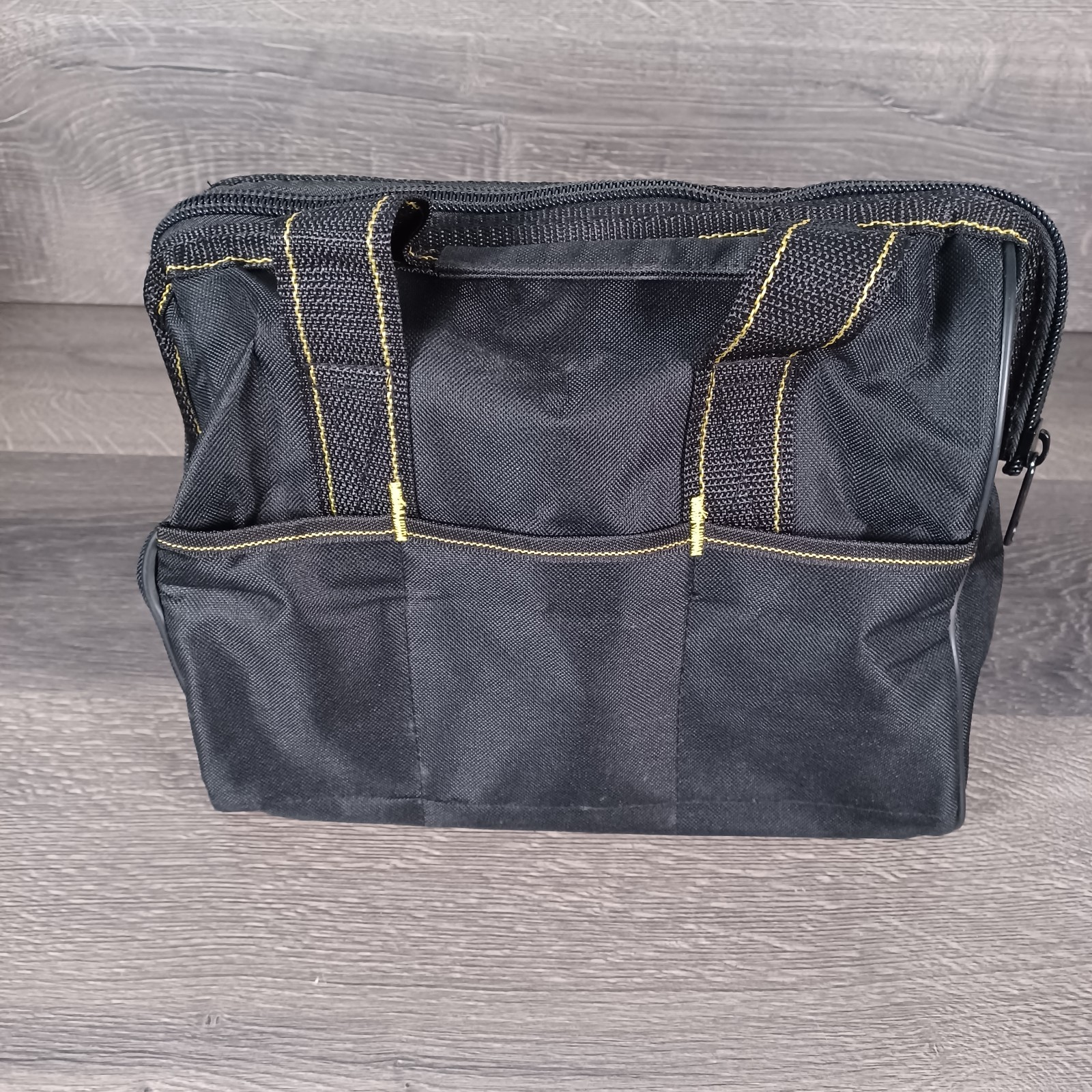 Lot of 2 Voyager Rugged Fabric Hardware Tool Carrier Tote Bag with Carry Strap
