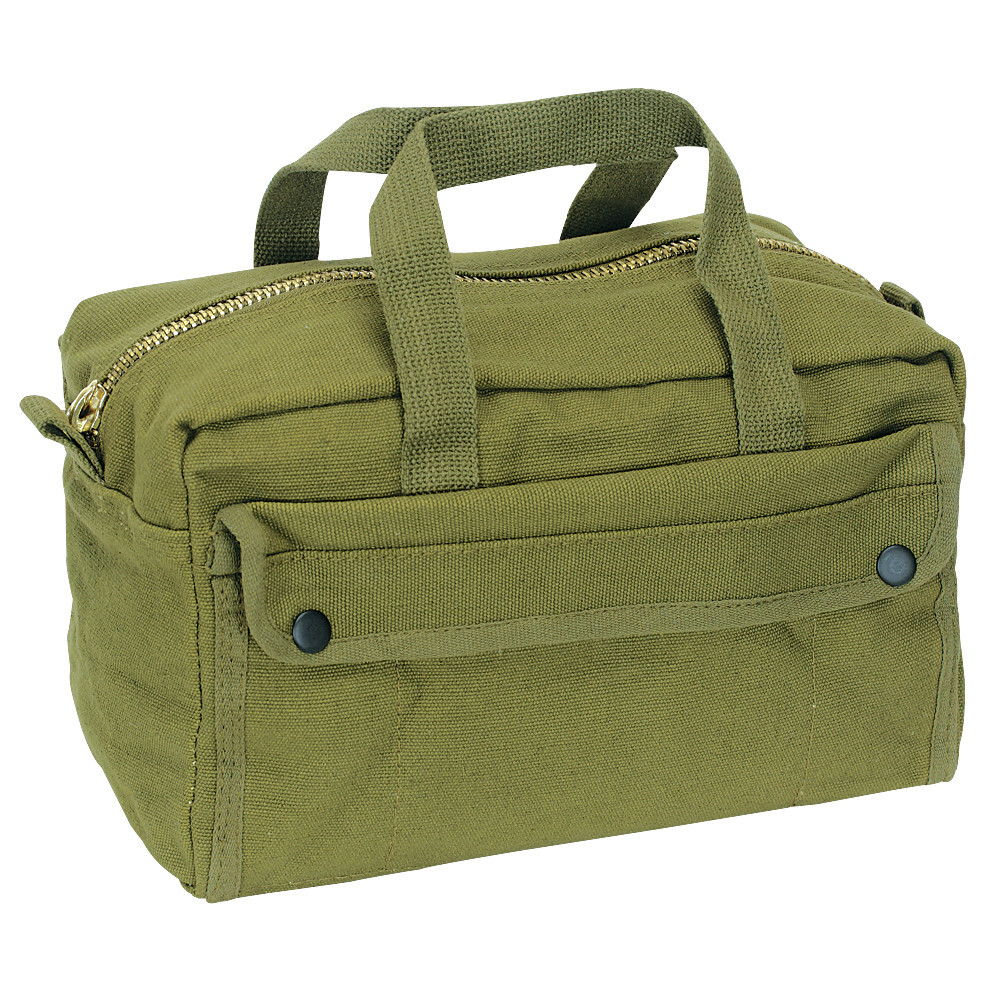 MilSpec Plus CANVAS Heavy Duty MECHANIC’S TOOL BAG 11x6x7″ Camo or OD 15-0434
