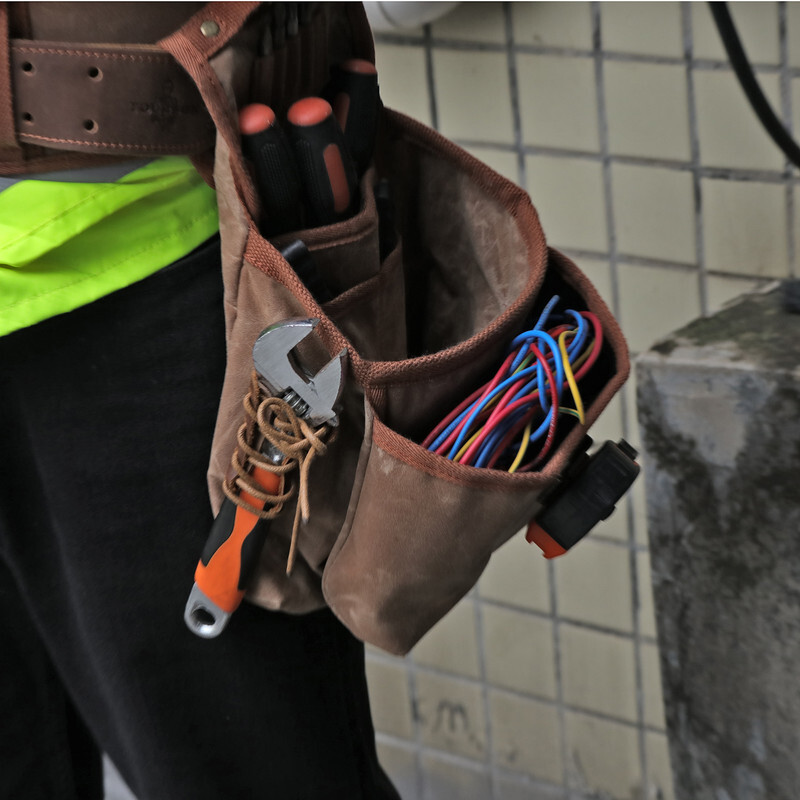 Electrician Suspenders Carpenter Framer Tool Carry Rig Belt Wasit Pack-TOURBON
