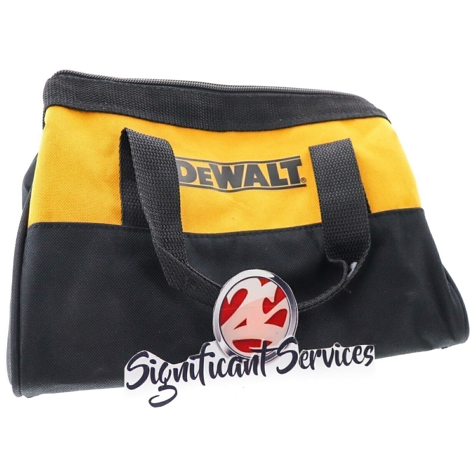 DeWALT Heavy Duty Ballistic Nylon Small Zipper 9″ Tool Carry Bag Pouch 2-pack
