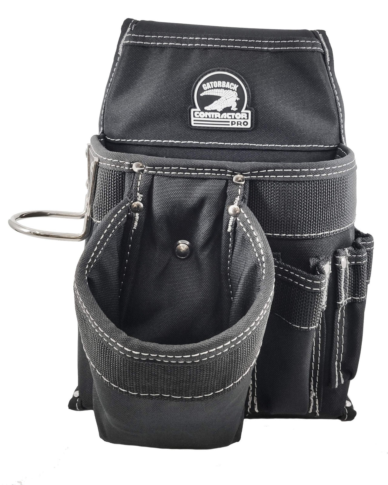 Medium Tool Belt with Pouches Hammer Loop and Air Ventilated Padding Black