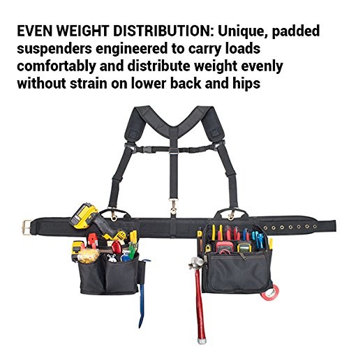 Clc Ercraft 1608 Electrician’s Comfort Lift Combo Tool Belt 28 Pocketblack