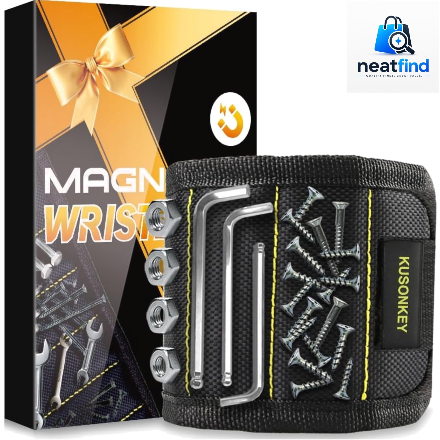Gifts for Christmas Stocking Stuffers for Men, Magnetic Wristband Tool Gift f…