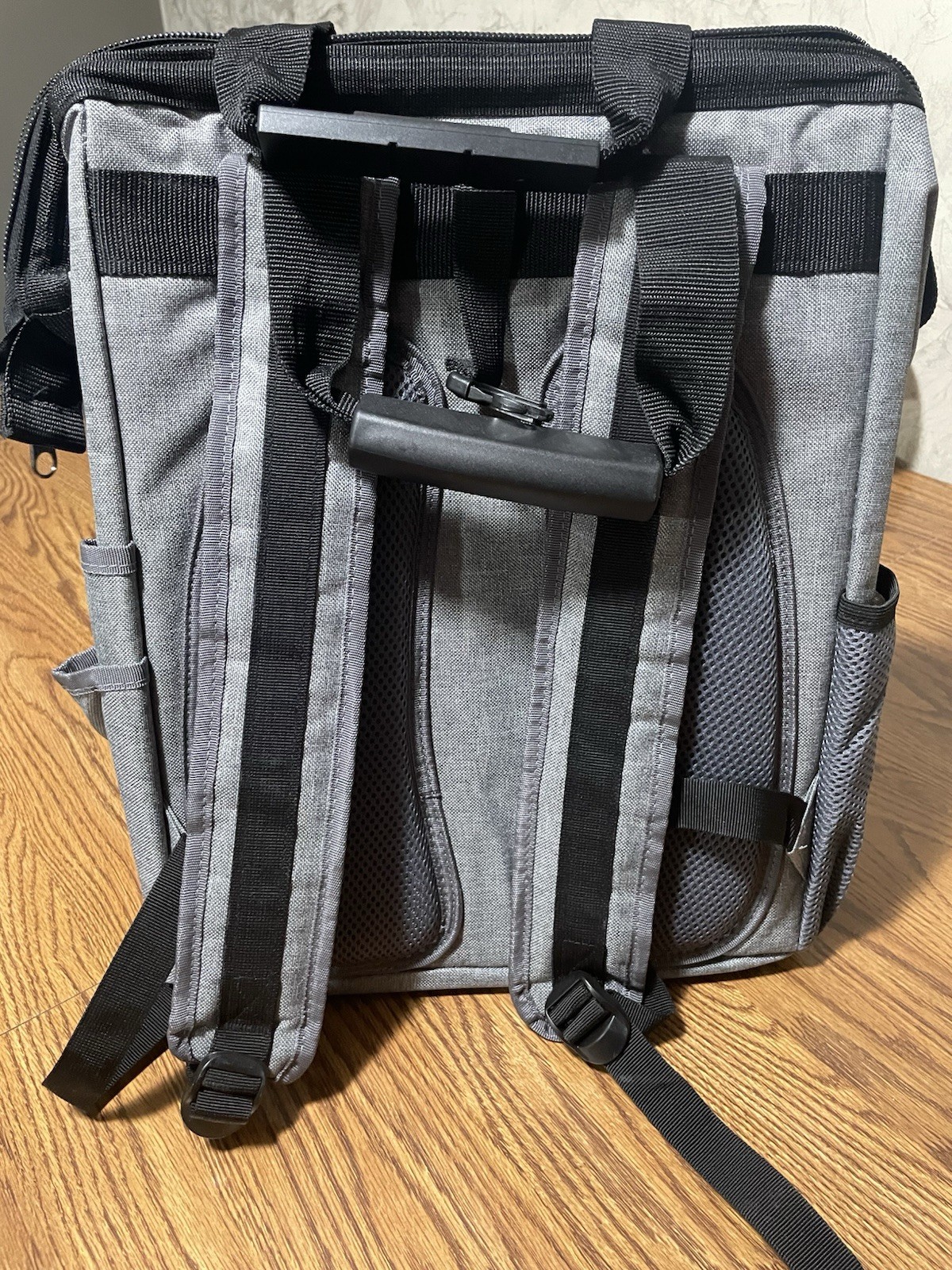 Backpack Tool Bag: Padded Back Support Heavy Duty Tool Kit Carrier Storage Bag