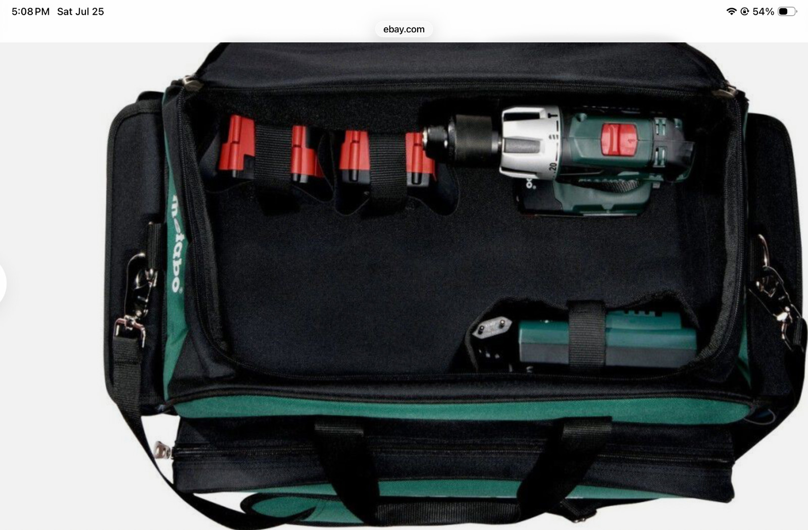 Metabo 657007006000 Accy. Tool Bag Size 12 x13 x18 Approximate Size