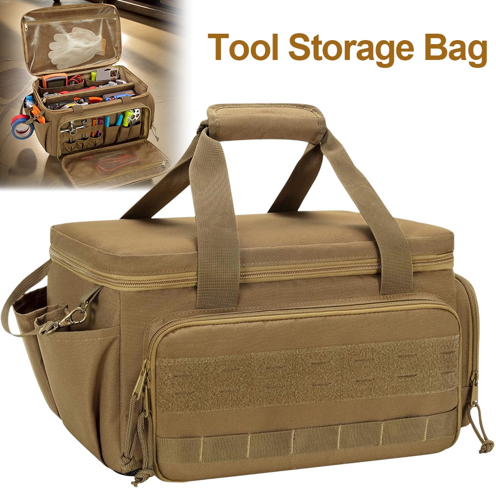 14 Inch Tool Handbag with 5 Pockets Tool Organization Bag for Multi-Purpose Work