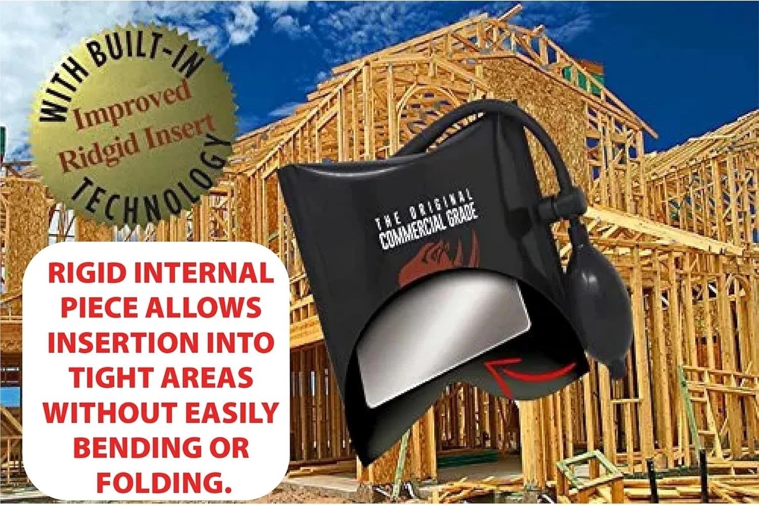 The Original Rhino Strong Commercial Grade Air Wedge Bag Pump Professional Level