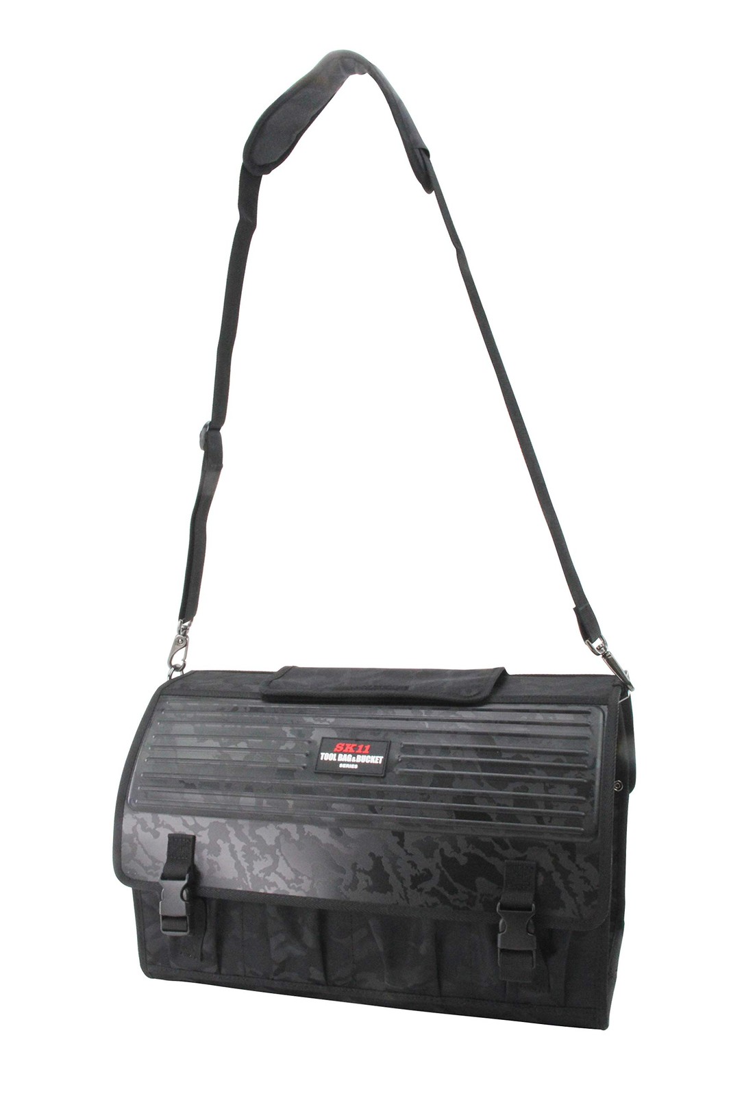 Tool Carry Bag, Large Capacity, Tool Storage, Camouflage Black, with Lid, SK11 S