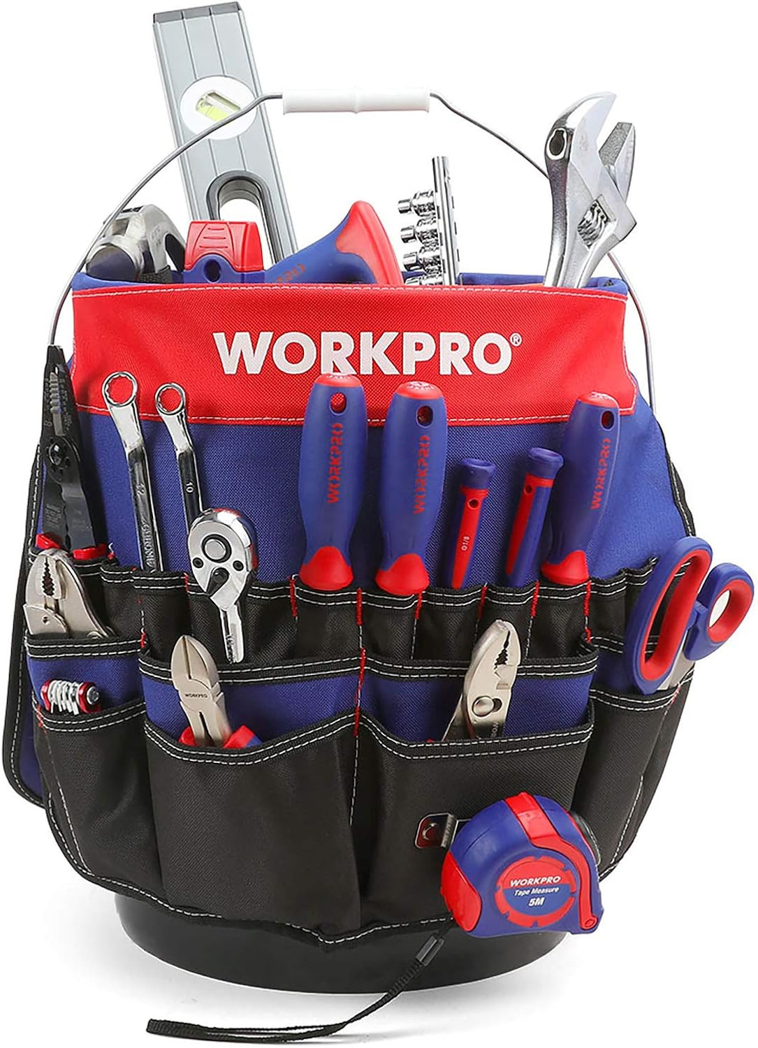 Bucket Tool Organizer with 51 Pockets Fits to 3.5-5 Gallon Bucket (Tools Exclude