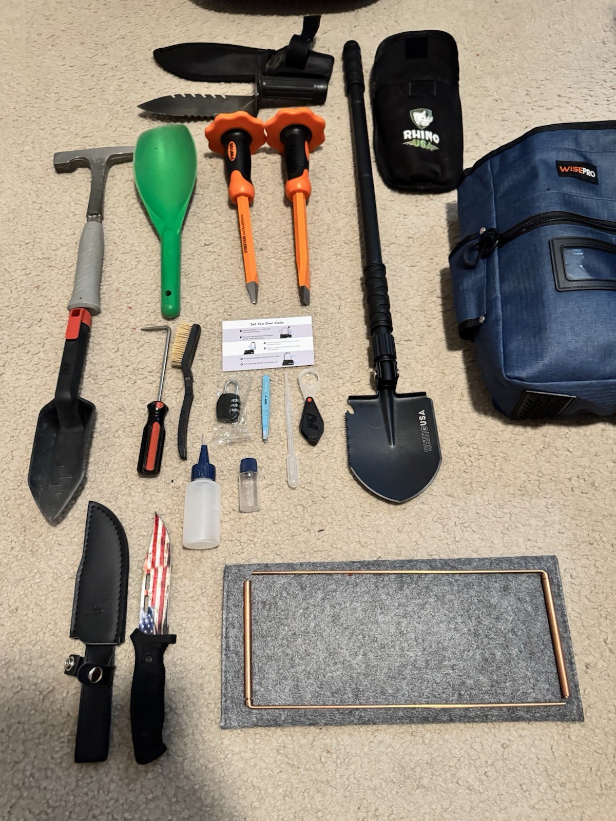 Metal Detecting Pouch Bag, Portable Waist Digger Tools Bag, Detecting Digger Pac