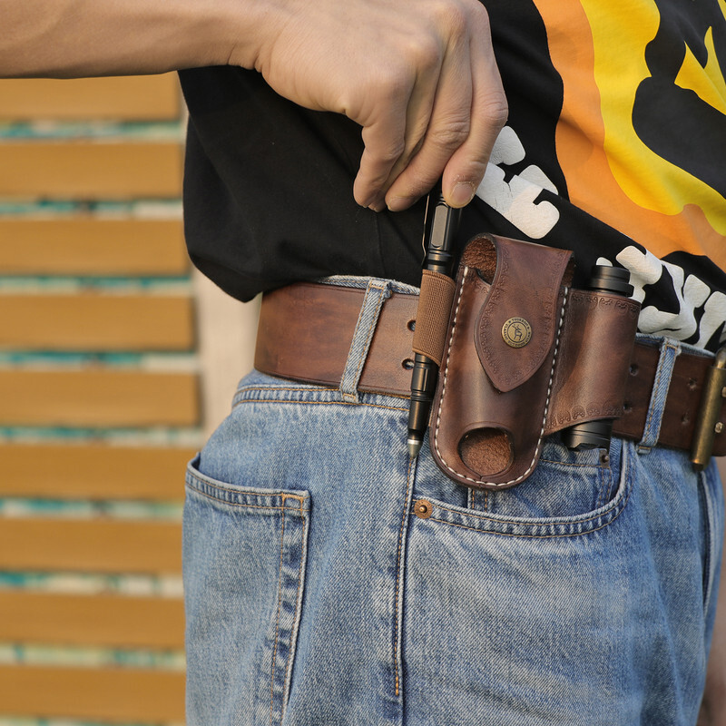 TOURBON 3-in-1 Tools Belt Holster for Knife/Flashlight/Pencil US-Special offer