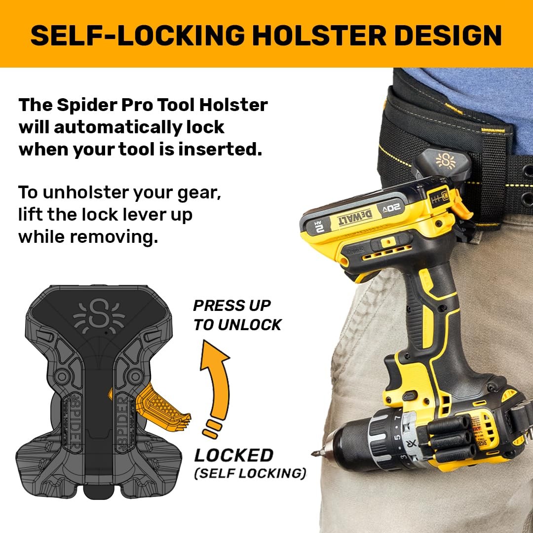 Tool Holster – Pro Tool Holster + One Tool Grip + One Driver Pin – Upgraded, …