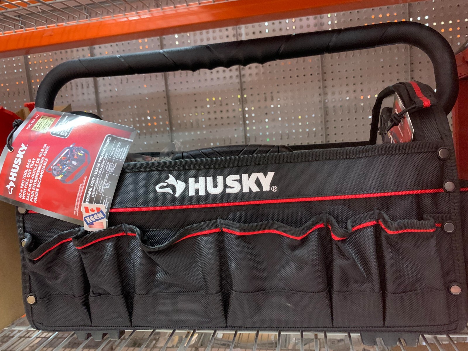 Husky CANADA 20-inch Pro Tool Bag with Pull Out Tray