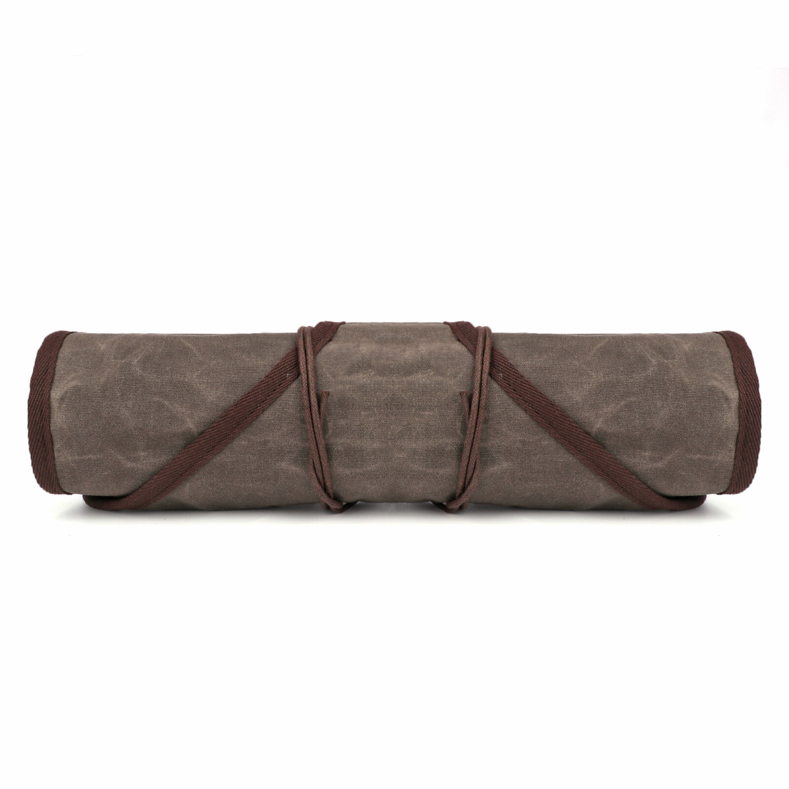 TOURBON Vintage Wax Canvas Carving Tool Organizer Bag Roll up Storage Holder