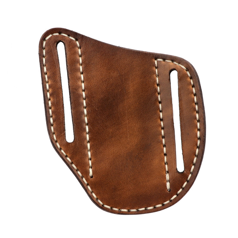 TOURBON Leather Mini Pockets Folding Knife Belt Pouch Tool Carry Sheath Cover US