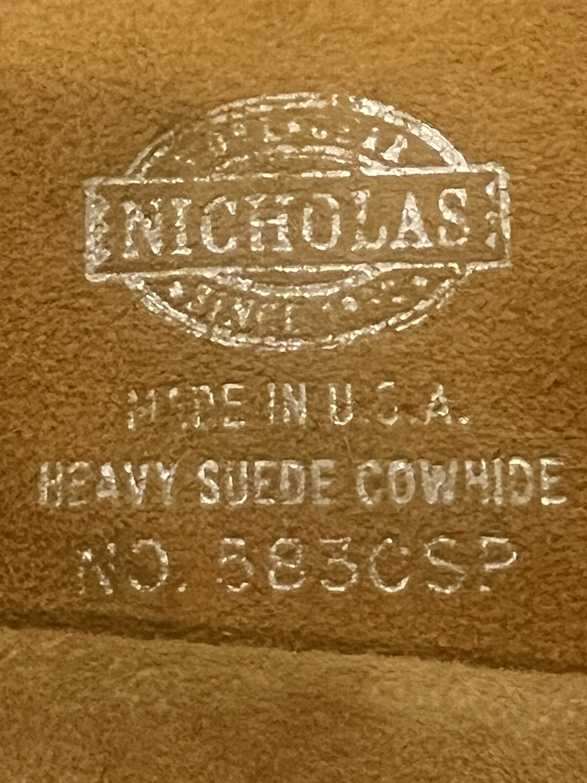 Nicholas Heavy Suede Cowhide No 583CSP Tool Bag