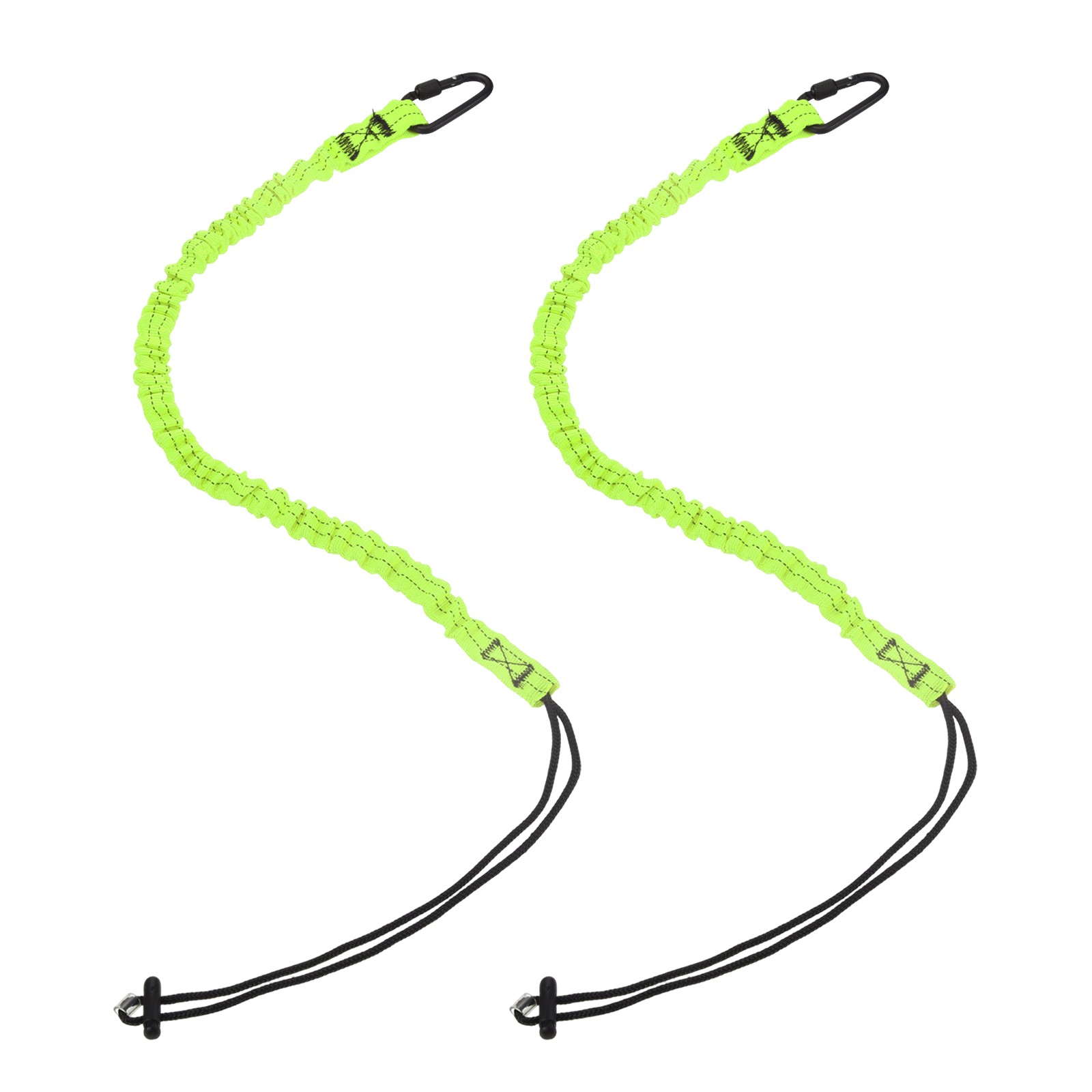 Tool Lanyard with Buckle Strap Hook and Loop End (10kg/22lb), (Green,2 Pcs)