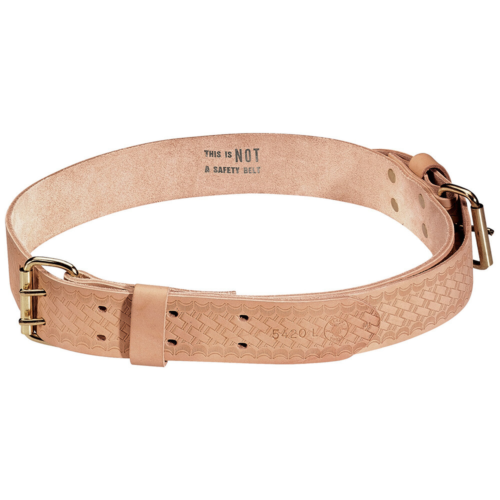 Klein Tools 5420 Ironworker’s Heavy-Duty Leather Tie-Wire Belt, Medium