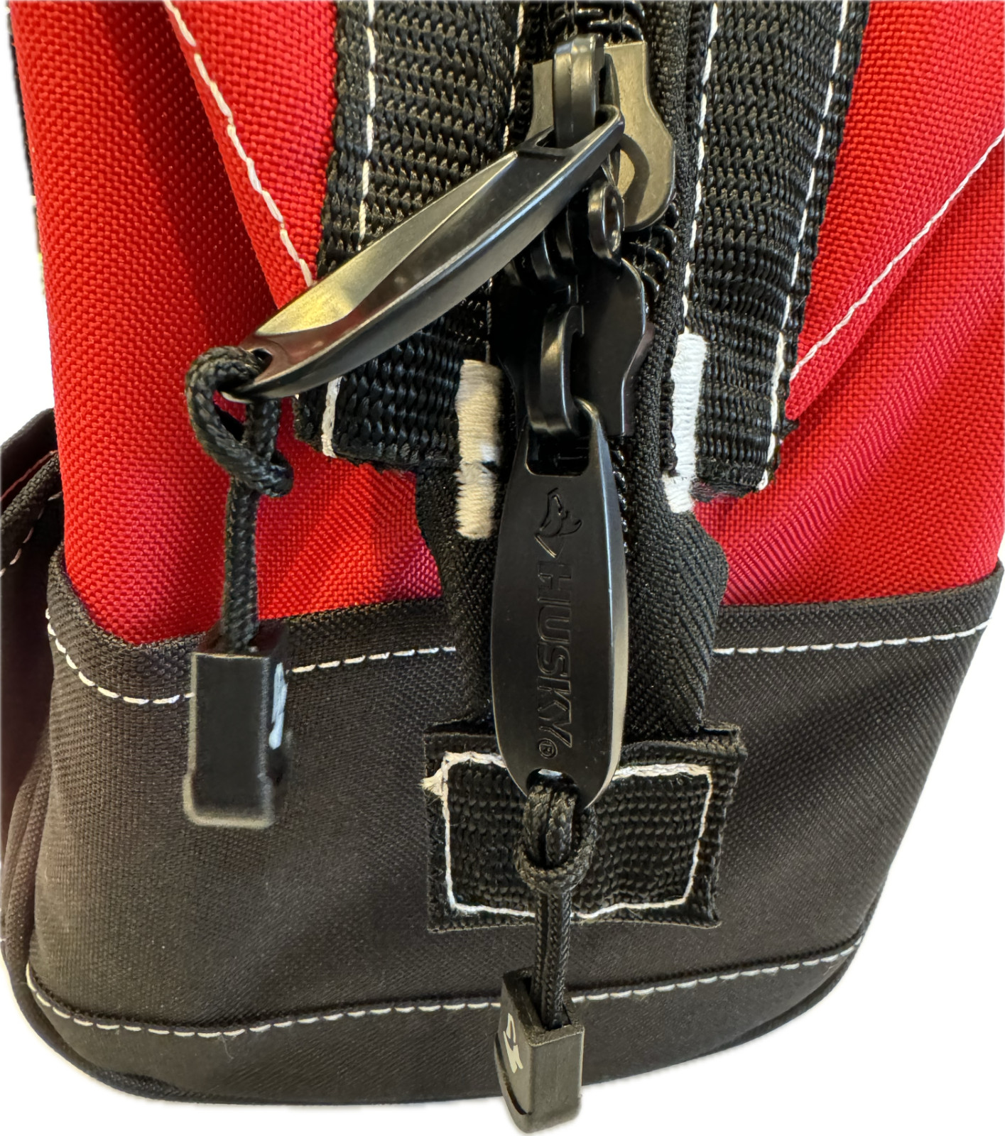 Husky Tool Bag 14 Inch Full Mouth Tote with Strap for Telescopic Handles