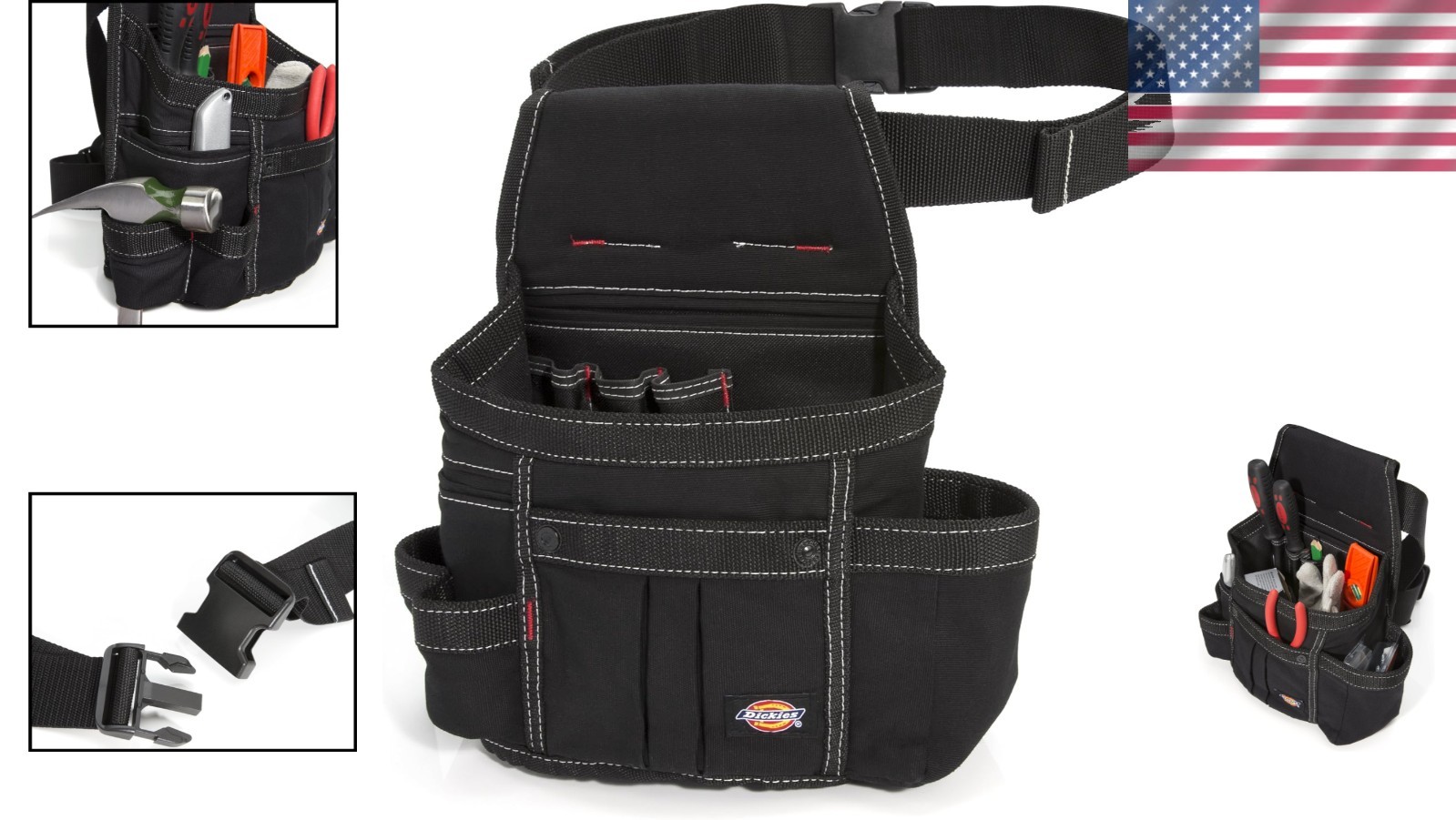 Puncture-Resistant Heavy-Duty Tool Belt with 8 Pockets – Lightweight & Durable