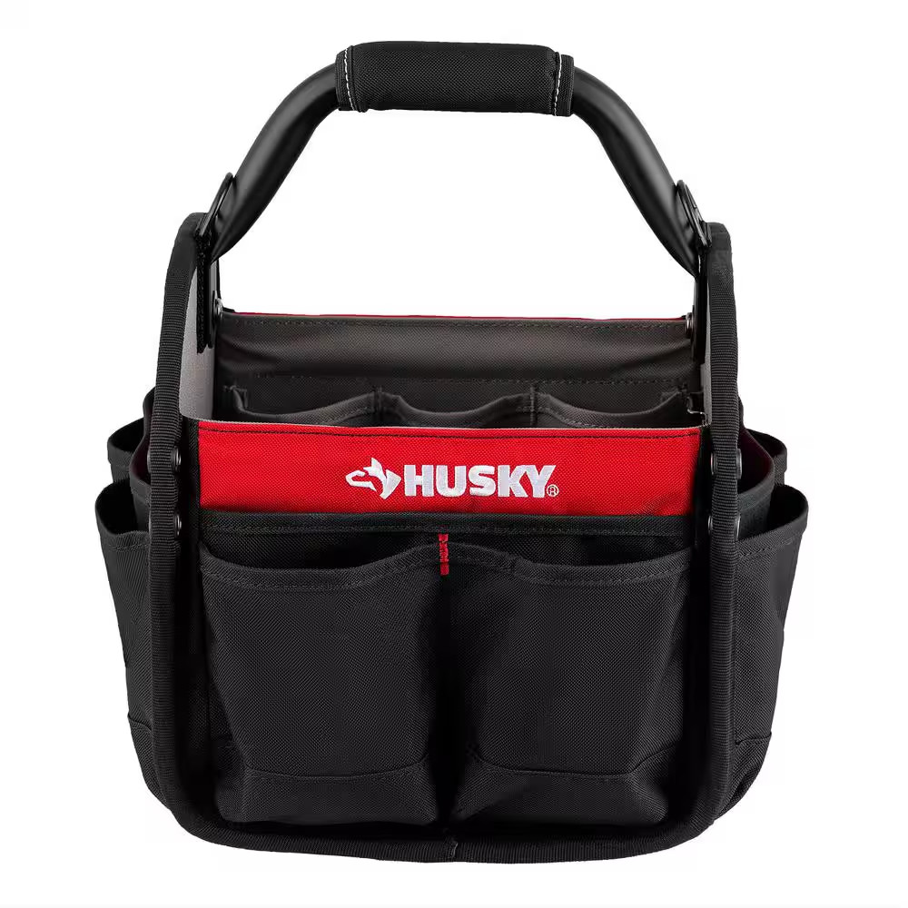 Husky 10 In. 15 Pocket Open Top Tool Bag