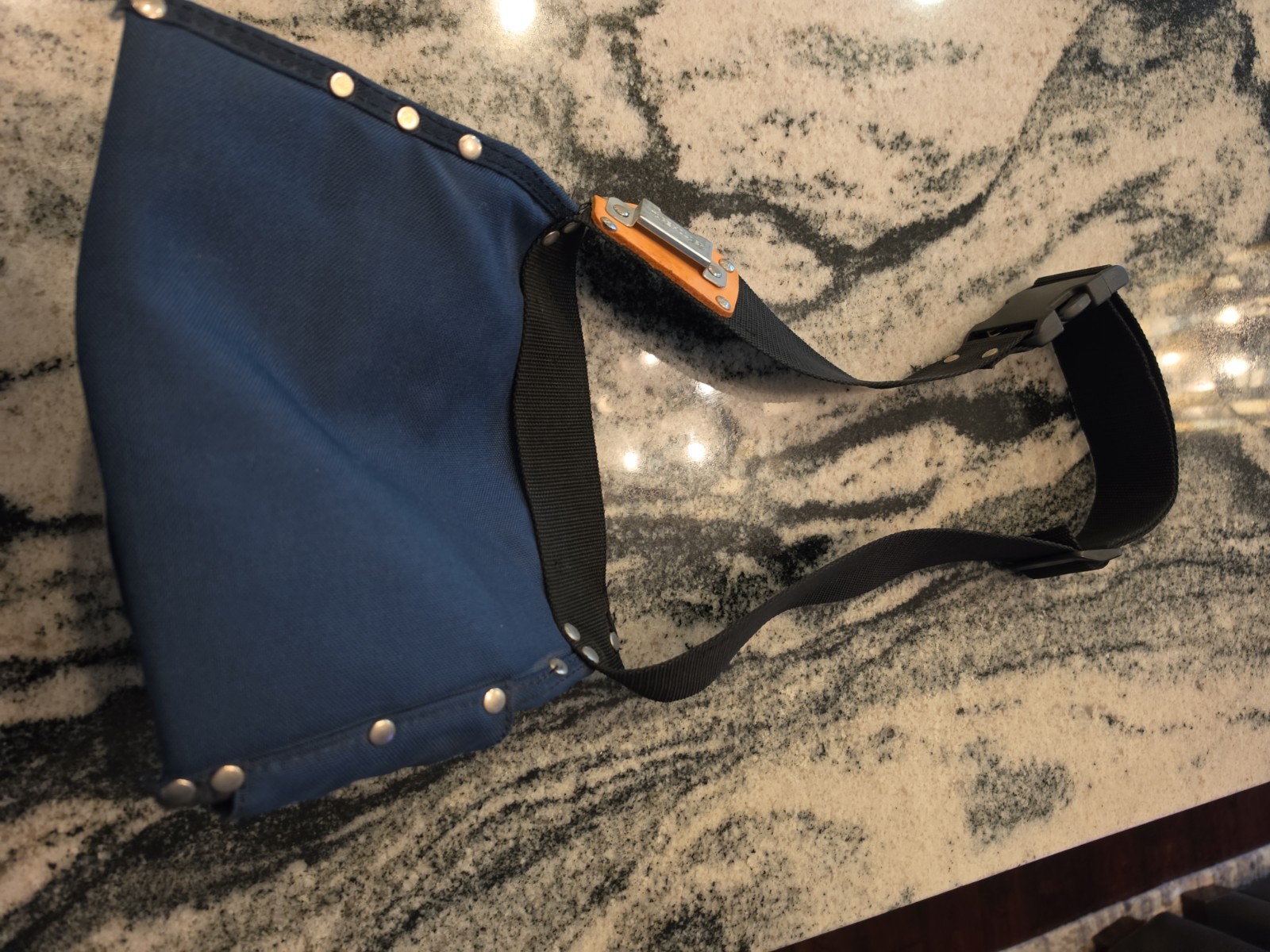 DuroLite Canvas Tool Belt Pouch Multi-Pocket Blue Work Apron – Excellent…
