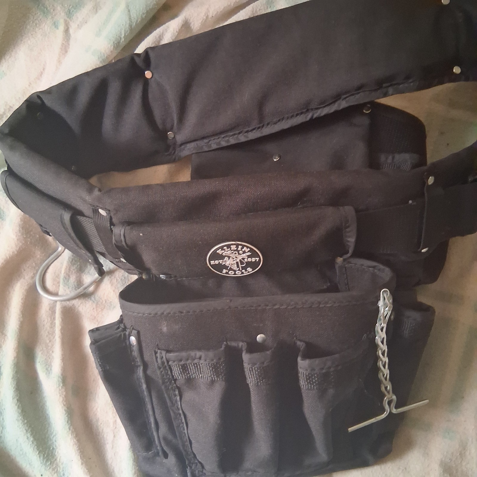klein tool belt with 2 pouches made in usa modular desine