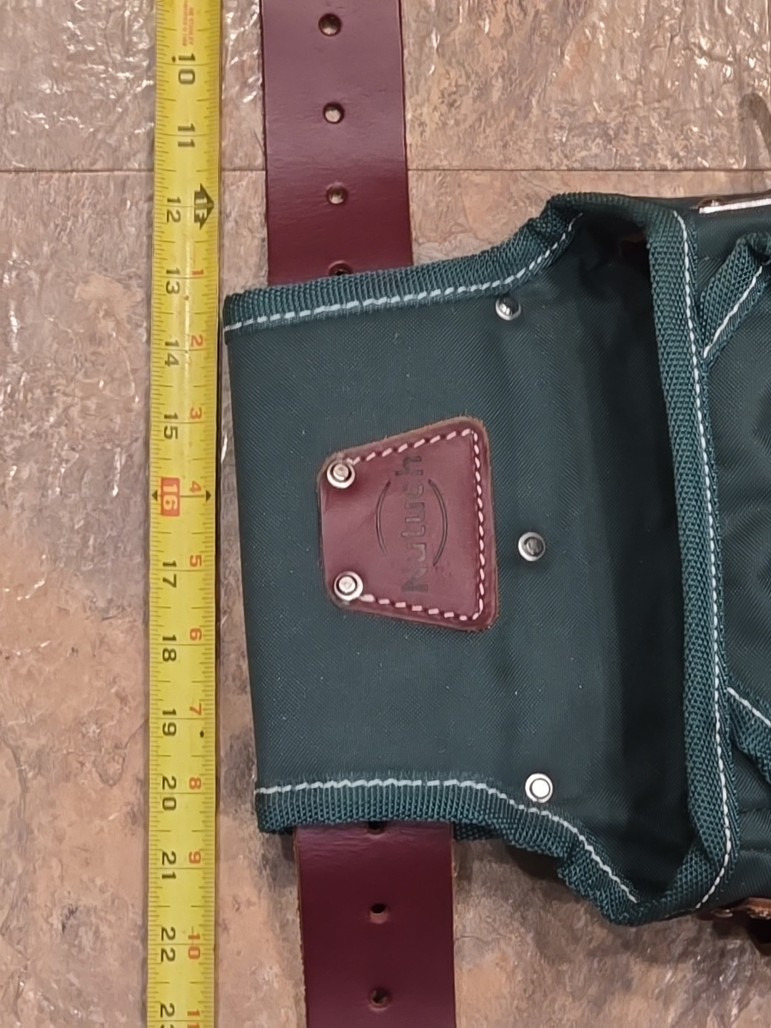 NUTUCH Nylon and Leather Tool Belt Carpenter Tool Belts Electrician
