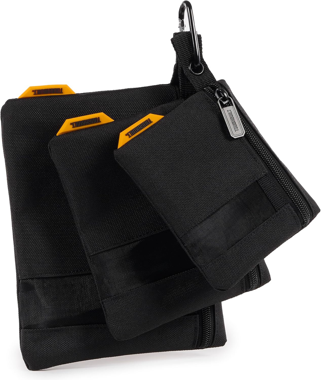 – 3 Piece Fastener Bags, Heavy-Duty 1680D Ballistic Fabric Storage Pouches with